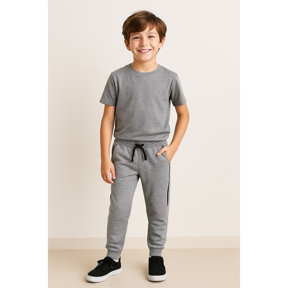 Athletic Works Boys Jogger Sweatpants Gray Size M (8)